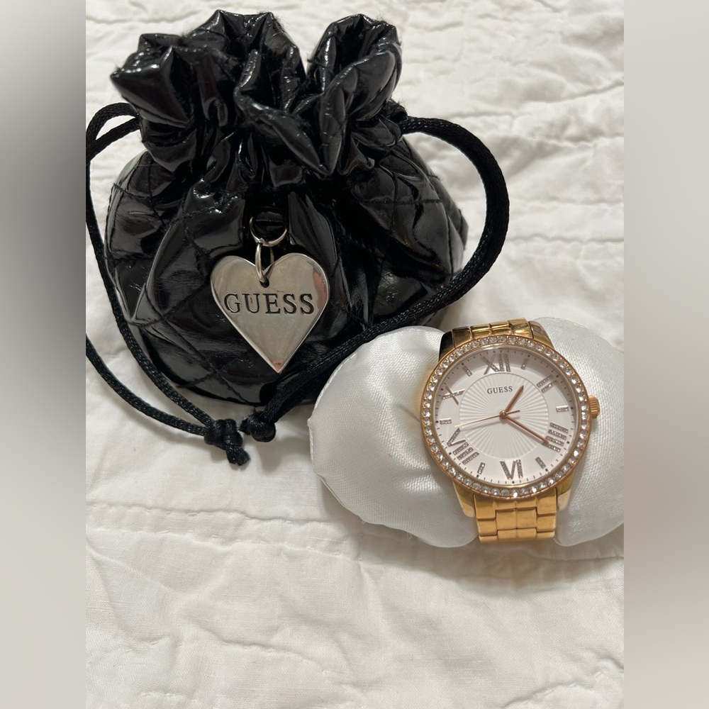 Gold Guess watch